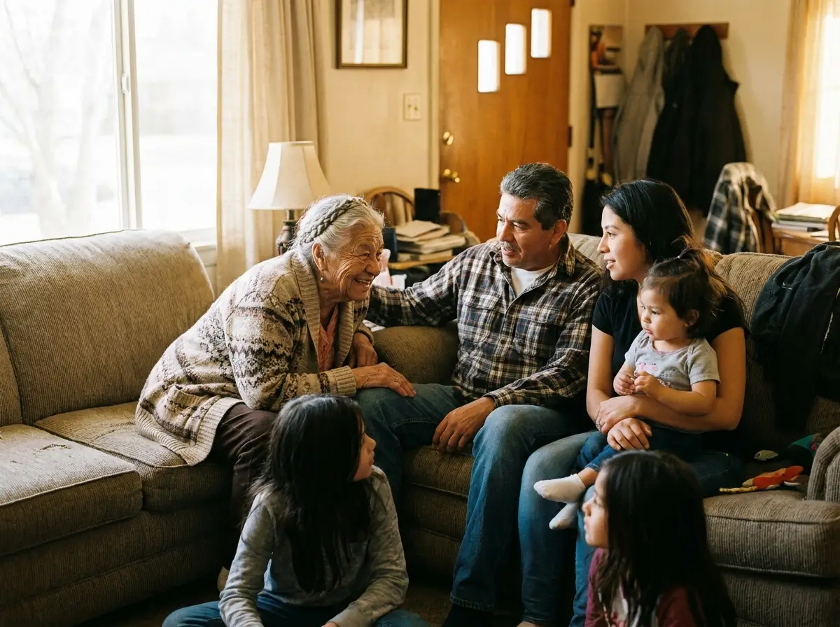 A Mary Angels caregiver supporting a senior at home